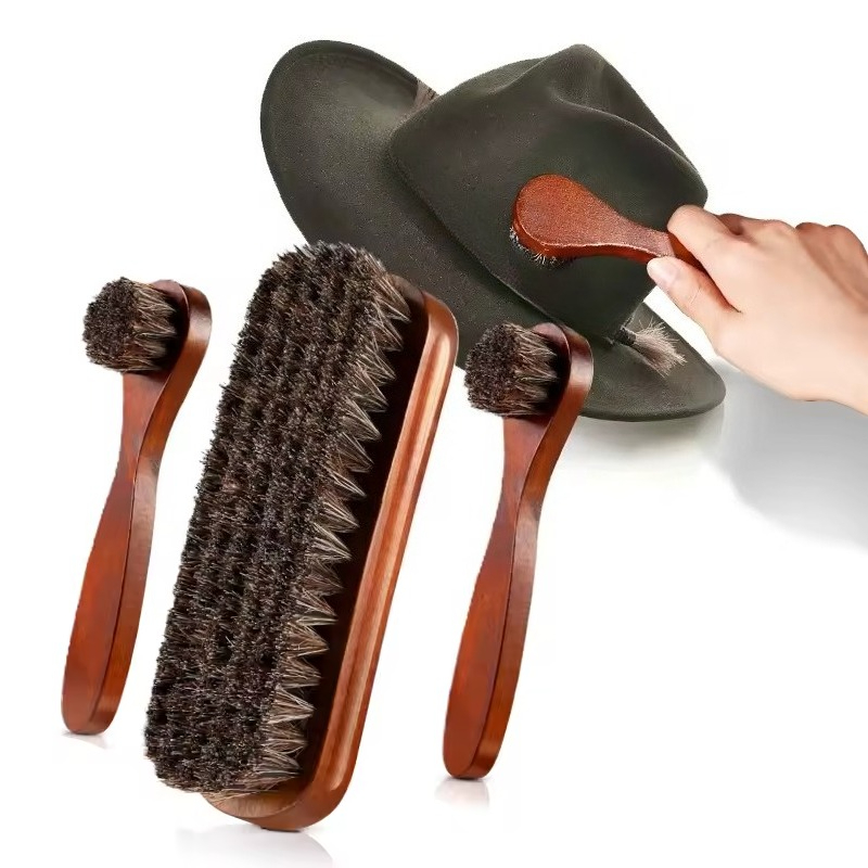 Brushing Boot Horse - At kılı ayakkabı fırçası seti deri