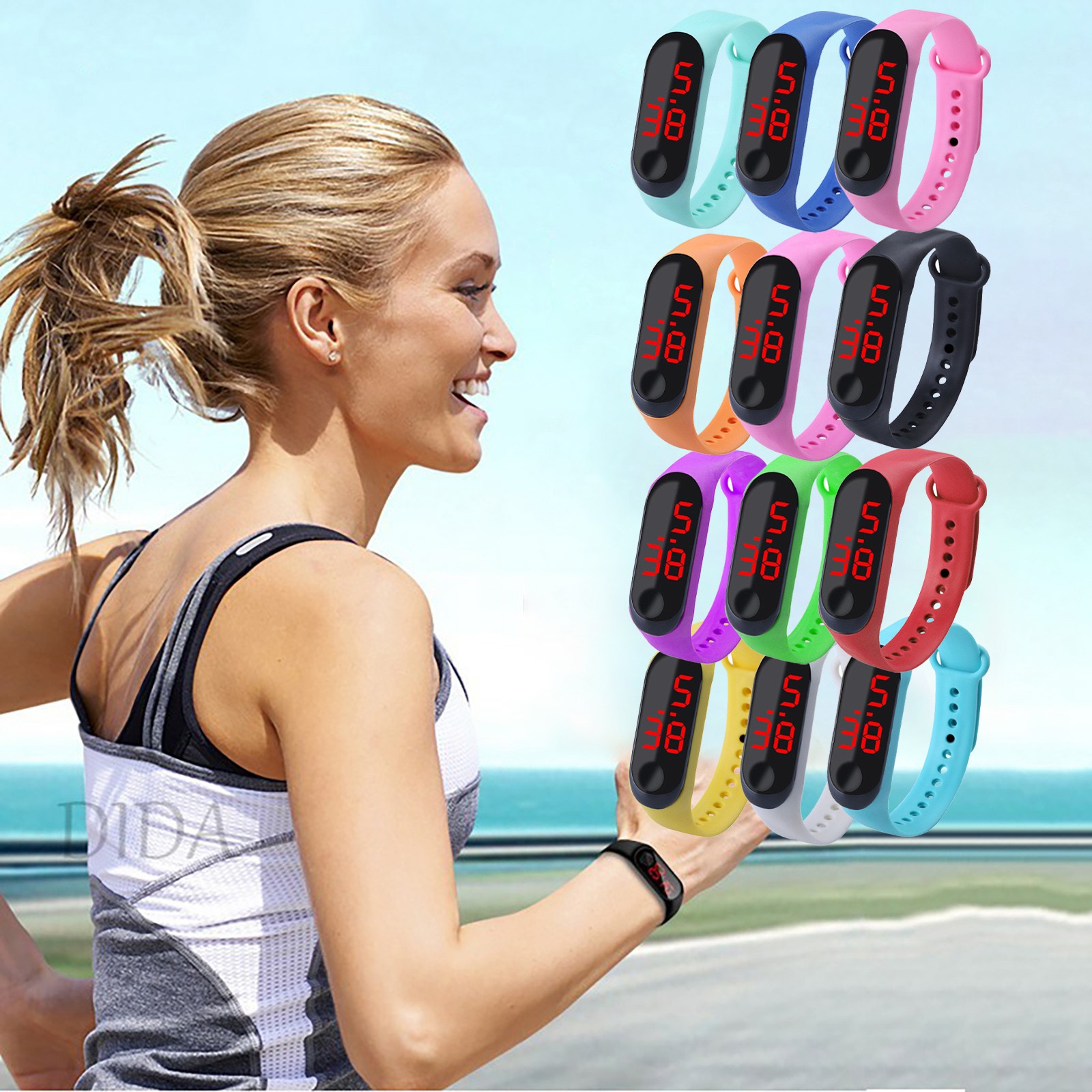 Outdoor Sport Watch - Spor Açık Bilezik Elektronik Saat Spor