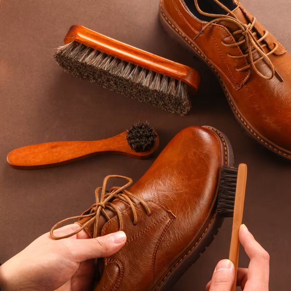 Brushing Boot Horse - 3 adet at kılı ayakkabı fırçası