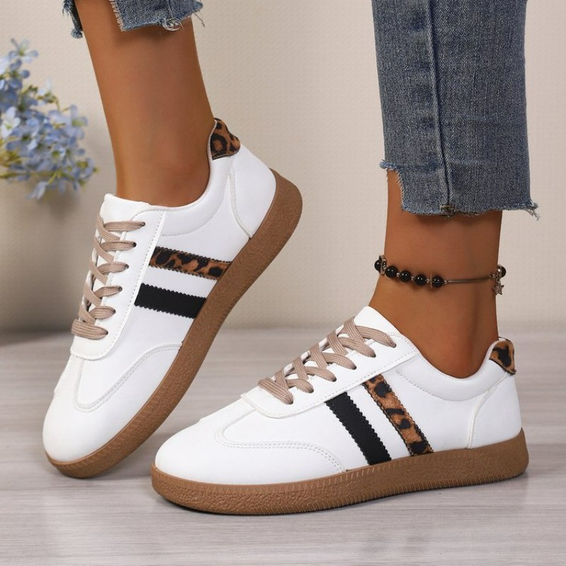 Outdoor Sport Leisure - Kadın Bağcıklı Moda Günlük Beyaz Spor