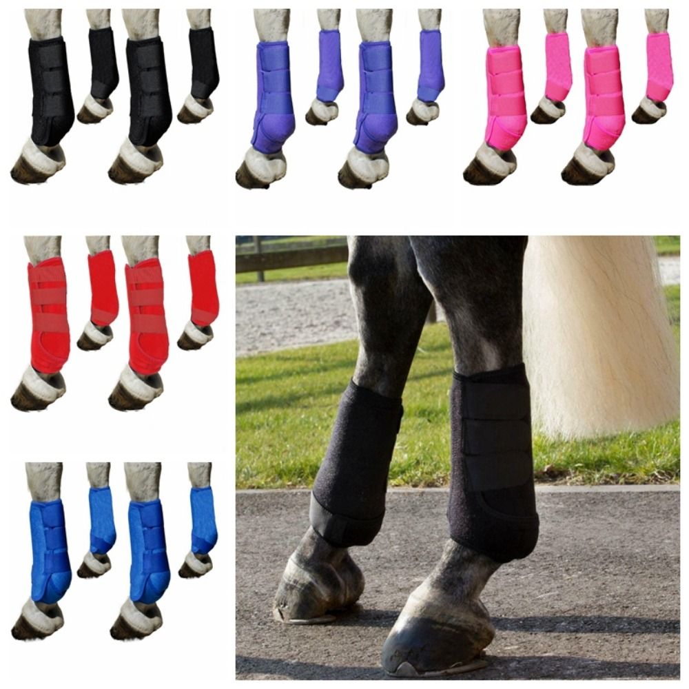 4 adet/set Renkli At Spor Botl - Brushing Boot Horse incelemesi ve fiyatı